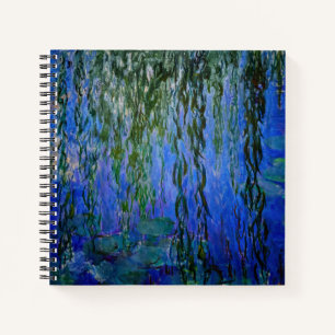 Carnet Claude Monet - Nymphéas avec saule pleureur