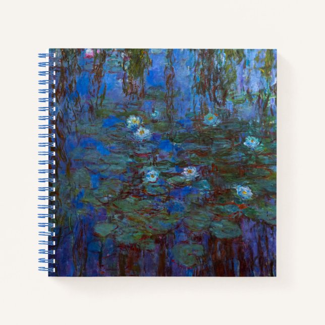 Carnet Claude Monet - Nymphéas bleus (Devant)