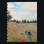 Carnet Claude Monet - Poppy Field<br><div class="desc">Poppy Field / Wild Poppies,  near Argenteuil / Les Coquelicots - Claude Monet in 1873</div>