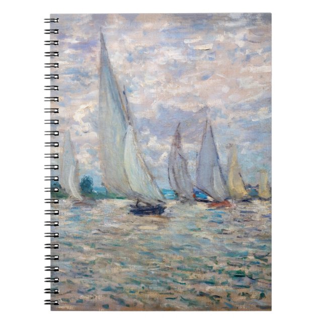 Carnet Claude Monet - Régate de bateaux à Argenteuil (Devant)