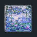Carnet Claude Monet Water Lilie L'Art Impressionniste Fra<br><div class="desc">Claude Monet Water Lilies Art French Impressionist Water Lilies (ou Nympheas) est une série d'environ 250 peintures à l'huile de l'impressionniste français Claude Monet. Les peintures représentent le jardin fleuri de Monet à Giverny.</div>