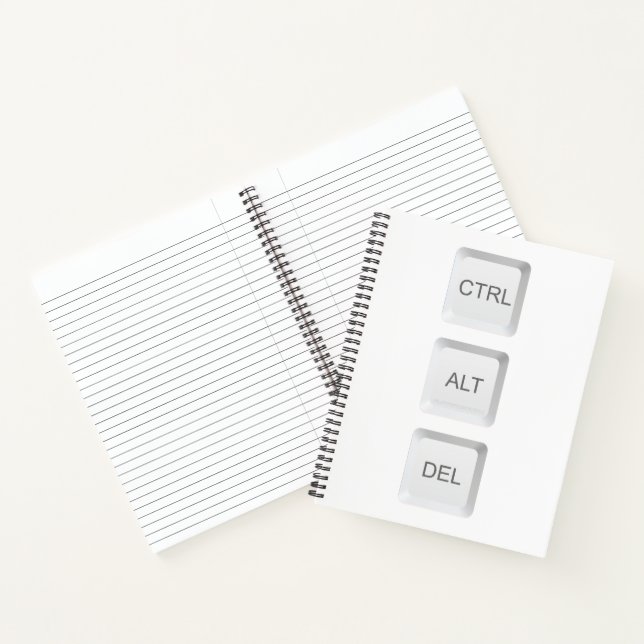 Carnet Clavier d'ordinateur CTRL ALT DEL de SlipperyJoe (Intérieur)