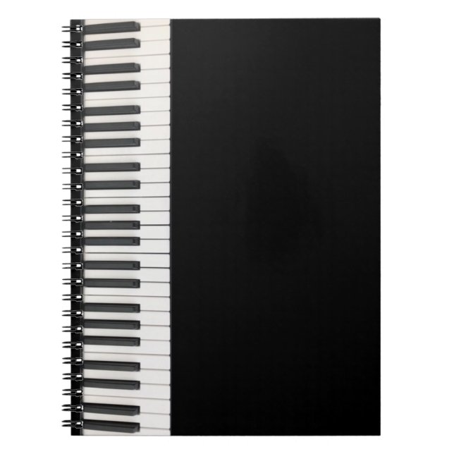 Carnet clavier Piano personnalisable (Devant)