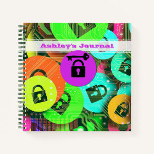 Carnet Clé et cadenas personnalisées