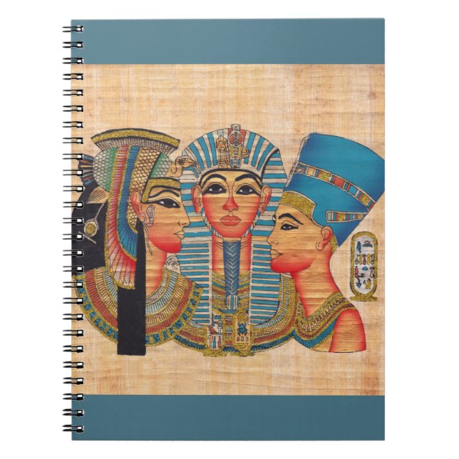 Carnet CLEOPATRA Egyptian Queen Style Vintage (Devant)