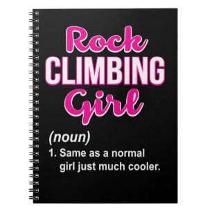 Carnet Climbing Rock Climbing Girl Funny Climb Lover Wome