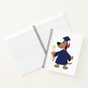 Carnet Clipart de graduation de chien