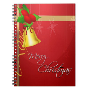 Carnet Cloche de Noël et ruban