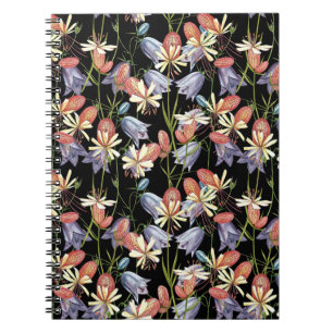Carnet Cloches de Campion à échelle : aquarelle Florale