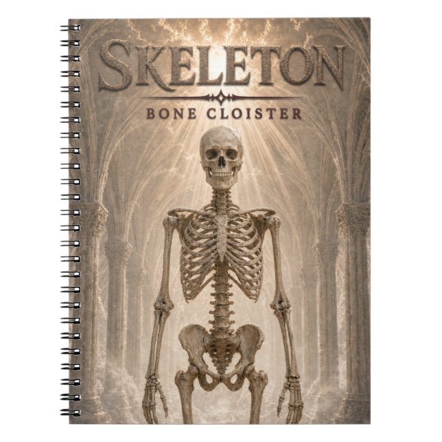 Carnet Cloître d'Os de Squelette Cinéma Sombre (Devant)