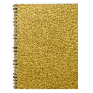Carnet Closeup en cuir jaune
