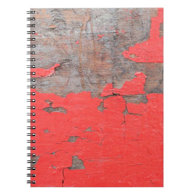 Carnet Closeup vieux et peeling en bois peint fond (Devant)