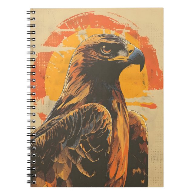 Carnet Closeup vintage du Majestic Golden Eagle (Devant)