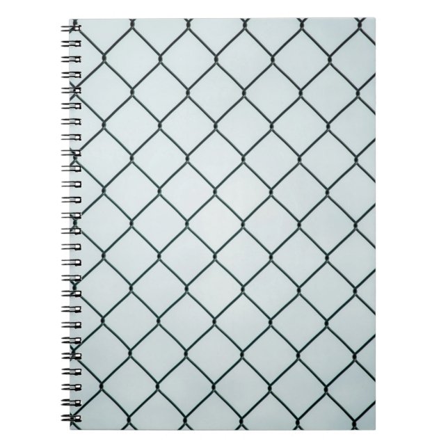Carnet Clôture de chaîne en métal noir (Devant)