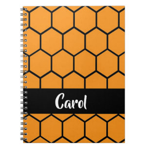 Carnet Clôture noire en orange