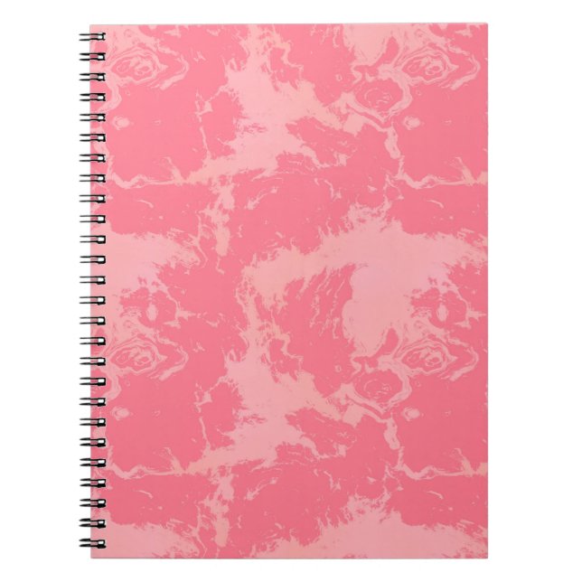Carnet Cloud marbré rose abstrait (Devant)