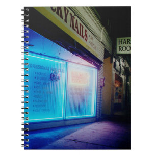 Carnet Clous chanceux - bleu de cool pendant la nuit