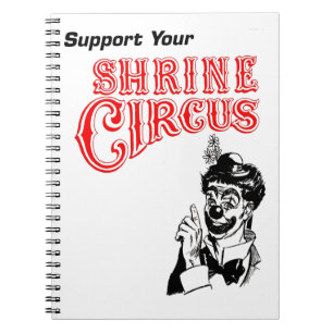Carnet Clown de cirque de tombeau