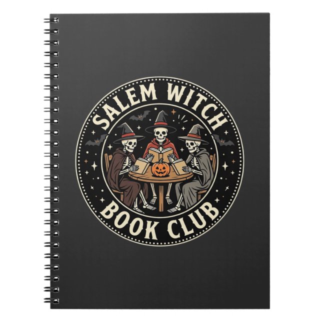 Carnet Club de lecture de sorcières de Salem Halloween Dé (Devant)