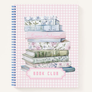 Carnet Club de lecture Pastel Grandmillennial