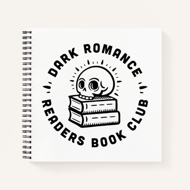Carnet Club de lecture romance foncée (Devant)