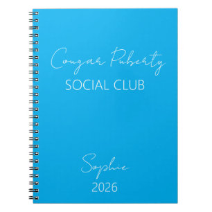 Carnet club de puberté des cougars, année personnalisée
