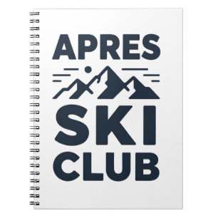 Carnet Club de ski après Logo Montagne - Hiver personnali