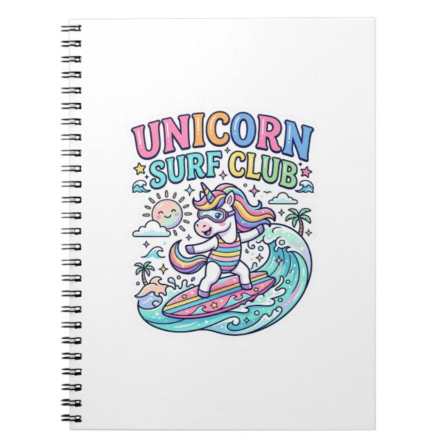 Carnet Club de surf Licorne (Devant)