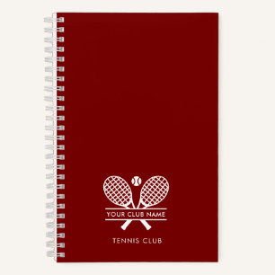 Carnet Club de Tennis Moderne Nom Équipe Entraîneur