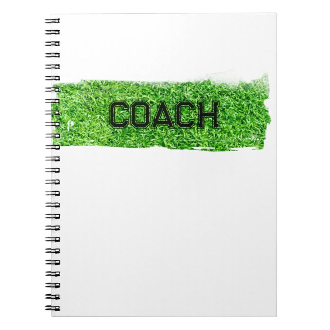 Carnet COACH Turc à herbe Équipe sportive moderne (Devant)