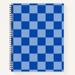 Carnet Cobalt Blue Checkerboard