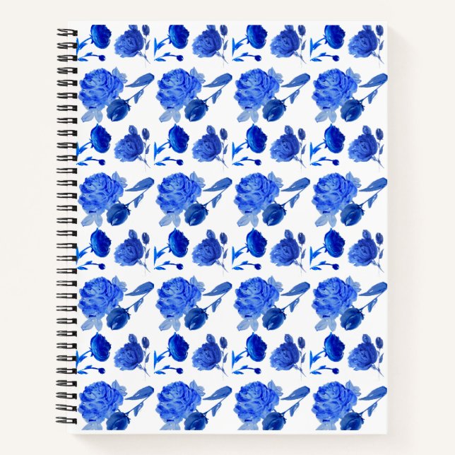 Carnet Cobalt et Rose Saphir (Devant)