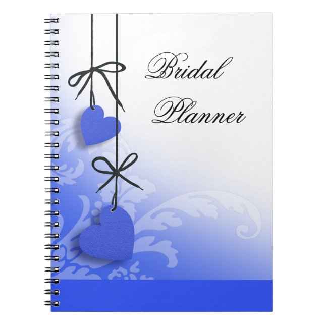 Carnet Cobalt nuptiale de planificateur de sentiments (Devant)
