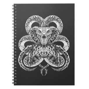 Carnet Cobra Art Déco argent   Graphisme de ligne ornemen