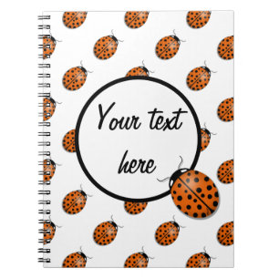 Carnet Coccinelle dans l'orange