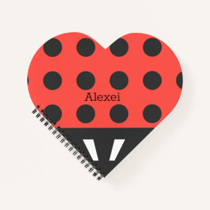 Carnet Coccinelle personnalisée