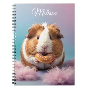 Carnet Cochon De Guinée Mignonne Avec Gradient Pastel De