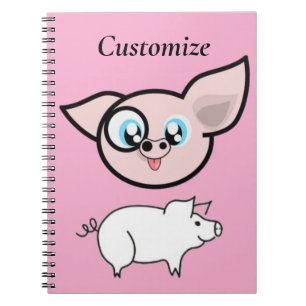 Carnet Cochon Drôle Sourire Thunder_Cove