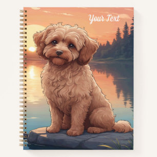 Carnet Cockapoo au bord du lac