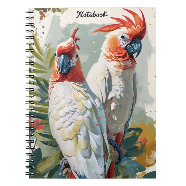 Carnet Cockatoos Vintage (Devant)