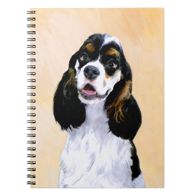 Carnet Cocker Spaniel (Parti) Peinture - Art Chien origin (Devant)