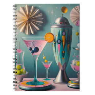 Carnet Cocktail atomique futuriste du milieu du siècle