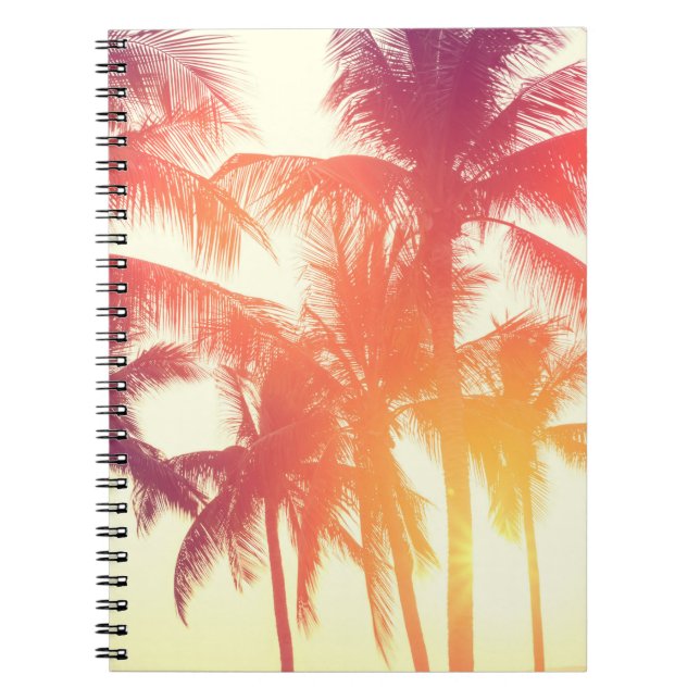 Carnet Coconut Beach : Chaleur Tropicale Vintage. (Devant)