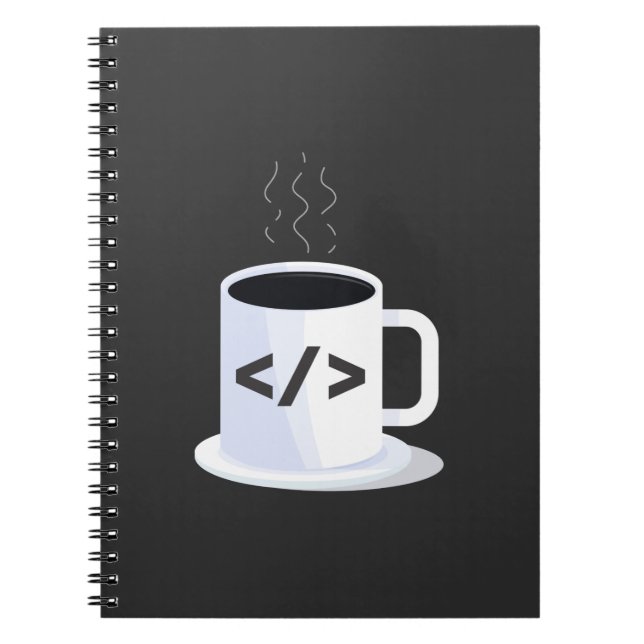 Carnet Code de programmation amusant pour le café de coda (Devant)