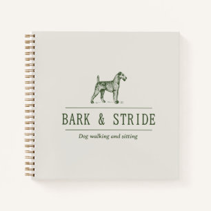 Carnet Code QR de l'entreprise de promenade de chiens Bar