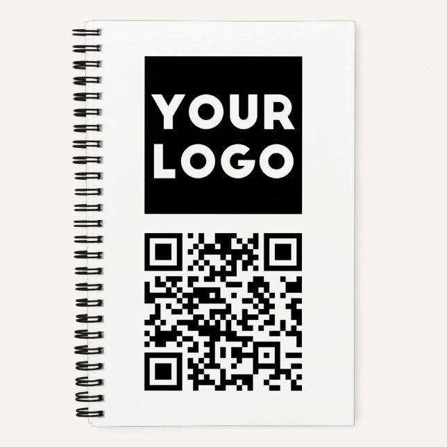 Carnet Code QR modifiable & Votre logo ou image d'entrepr (Recto)