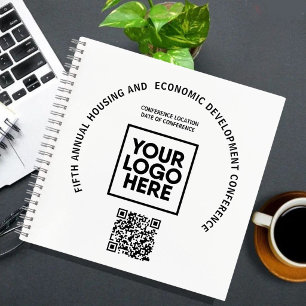 Carnet Code QR personnalisé avec logo pour conférence d'a