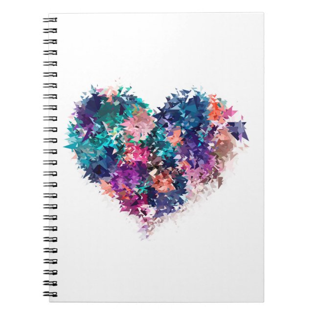 Carnet coeur Abstrait (Devant)