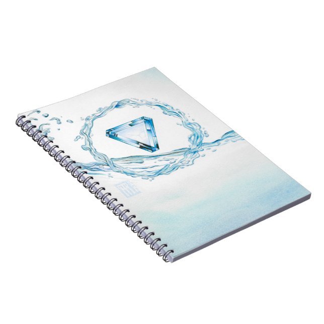 Carnet Coeur aquamarine (Côté Droit)