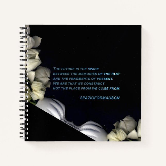 Carnet "Coeur blanc en noir de la lune" & Futur (Devant)